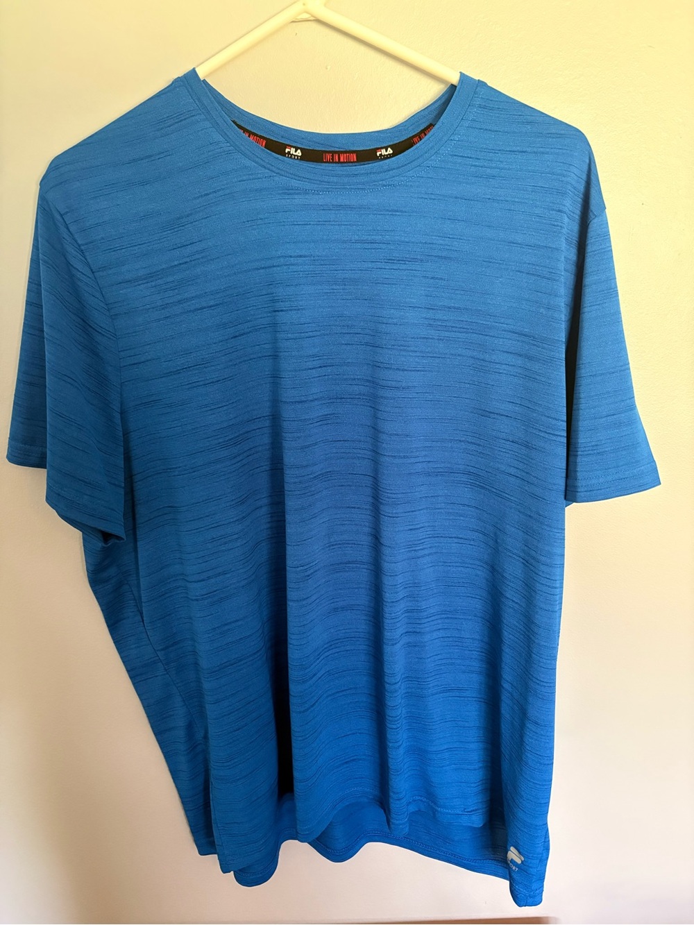 Fila Men’s Bright Blue Short-Sleeve Crew Tee